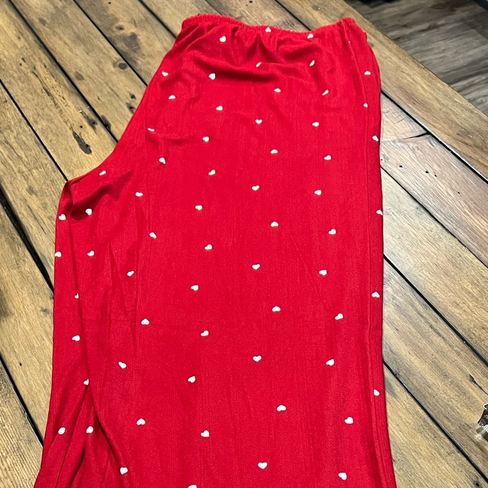 nwt auden heart pajama bottoms xl with White Heart Pattern